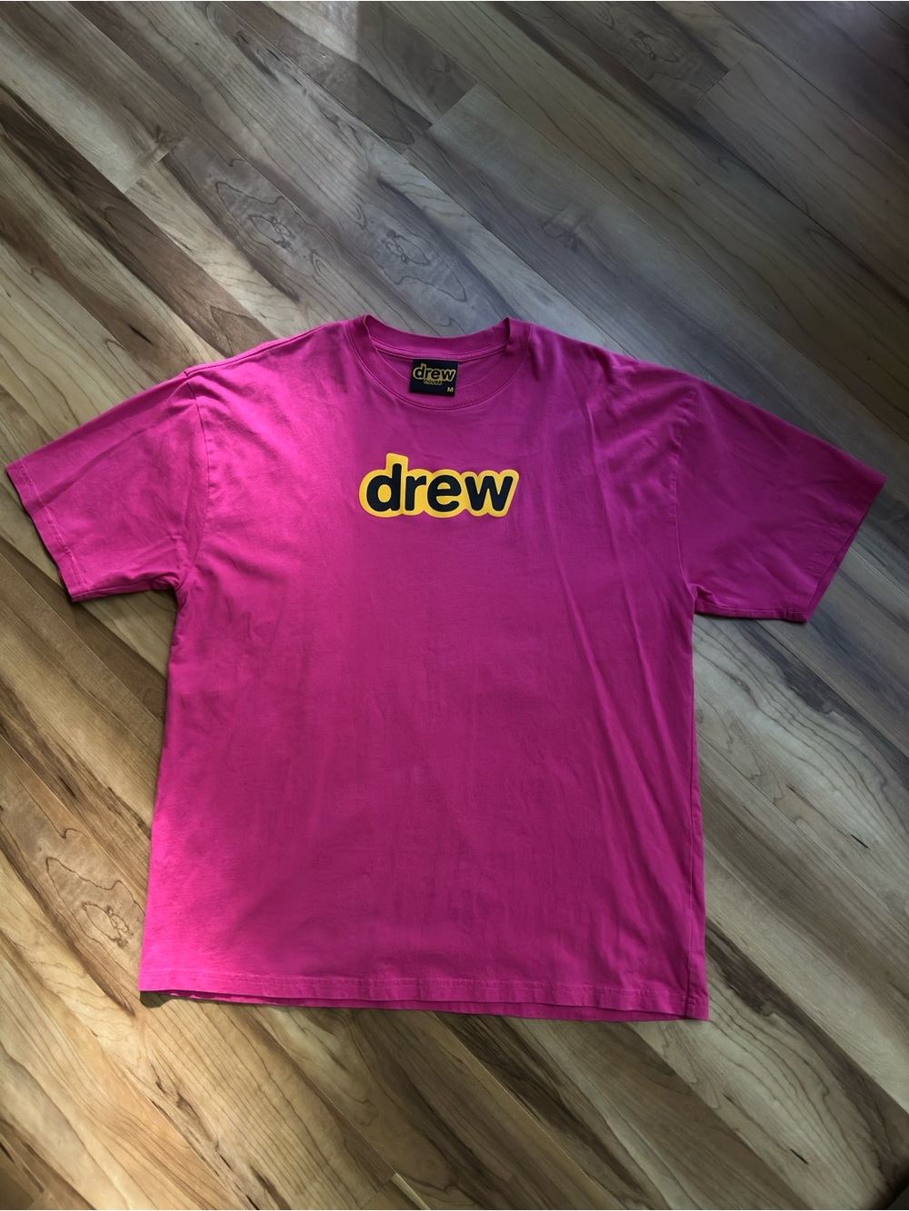 NWOT Drew House Logo T-Shirt Pink Cotton Justin Bieber